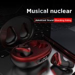 Wholesale TWS Stereo 9D Sound True Wireless Earbuds Touch Control Bluetooth Wireless Headset P68 (Black-Red)